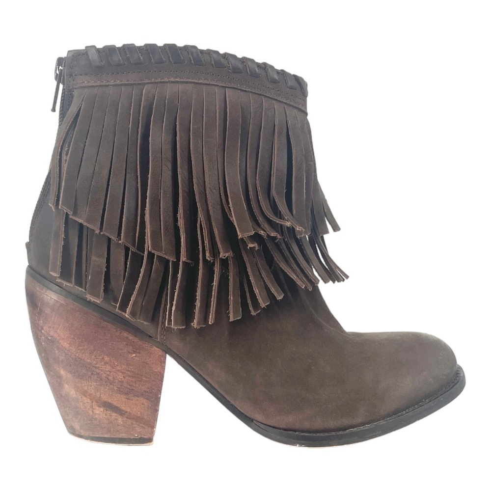 Free People MTNG Fringe Festival Boot, Brown, Size EU 40